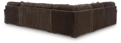 Midnight-Madness Sectional with Chaise - U&U Home Budget Furniture (Carteret, NJ)