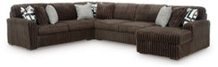 Midnight-Madness Sectional with Chaise - U&U Home Budget Furniture (Carteret, NJ)