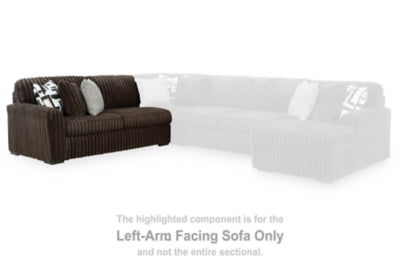 Midnight-Madness Sectional with Chaise - U&U Home Budget Furniture (Carteret, NJ)
