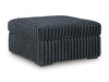 Midnight-Madness Oversized Accent Ottoman - U&U Home Budget Furniture (Carteret, NJ)