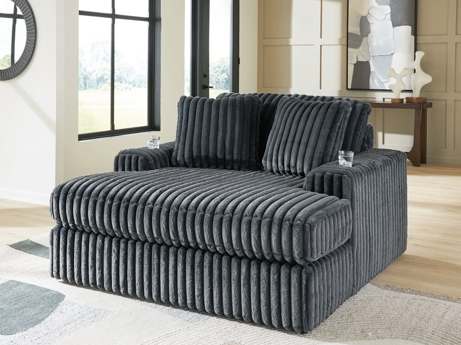 Midnight-Madness Oversized Chaise - U&U Home Budget Furniture (Carteret, NJ)