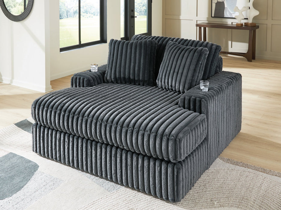 Midnight-Madness Oversized Chaise - U&U Home Budget Furniture (Carteret, NJ)