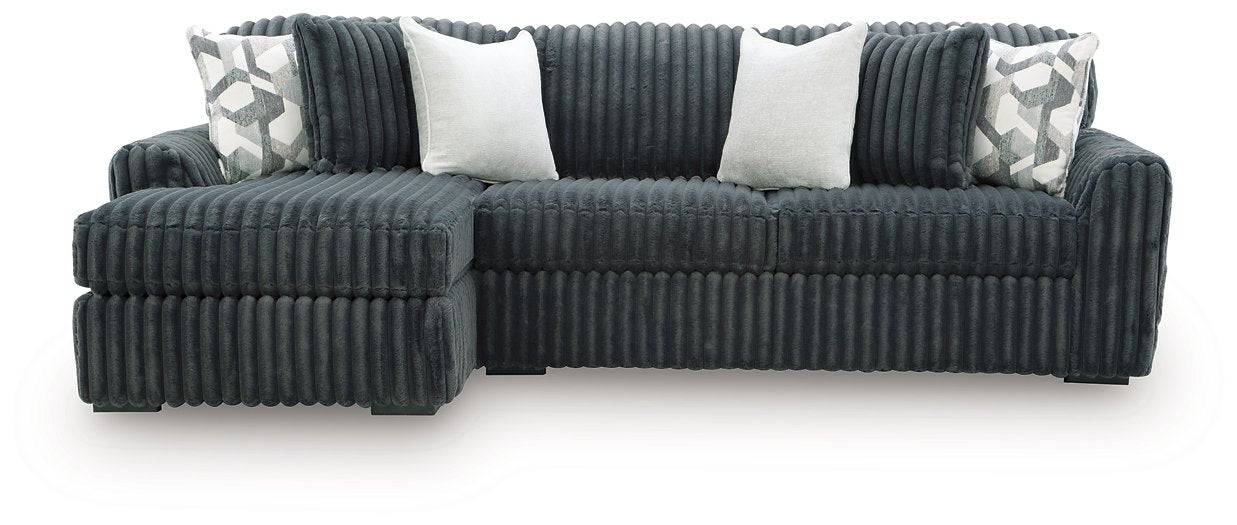 Midnight-Madness Sectional Sofa with Chaise - U&U Home Budget Furniture (Carteret, NJ)