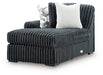 Midnight-Madness Sectional with Chaise - U&U Home Budget Furniture (Carteret, NJ)