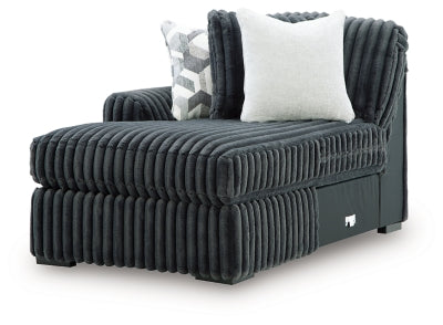 Midnight-Madness Sectional with Chaise - U&U Home Budget Furniture (Carteret, NJ)