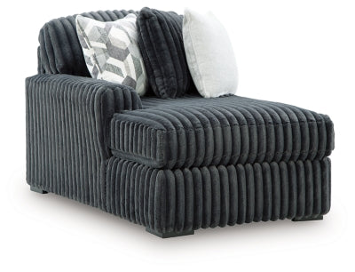 Midnight-Madness Sectional with Chaise - U&U Home Budget Furniture (Carteret, NJ)