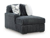 Midnight-Madness Double Chaise 3-Piece Sectional - U&U Home Budget Furniture (Carteret, NJ)