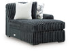 Midnight-Madness Sectional with Chaise - U&U Home Budget Furniture (Carteret, NJ)