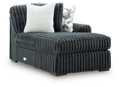 Midnight-Madness Sectional with Chaise - U&U Home Budget Furniture (Carteret, NJ)