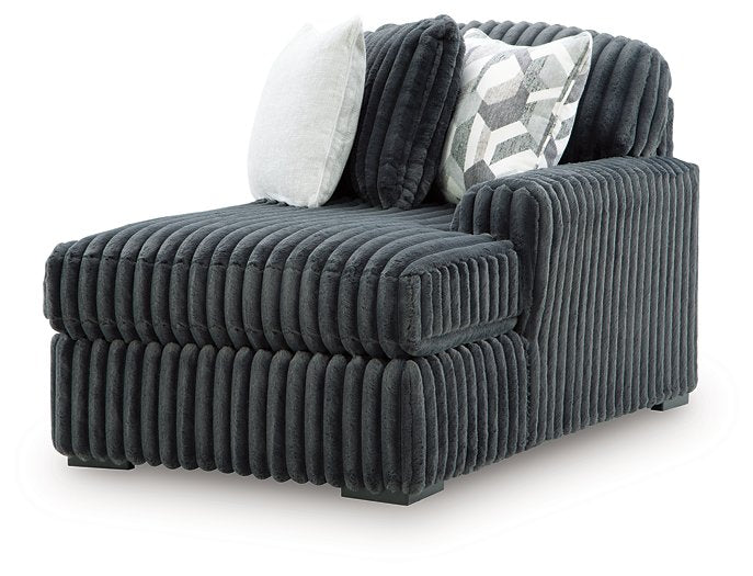 Midnight-Madness Sectional Sofa with Chaise - U&U Home Budget Furniture (Carteret, NJ)
