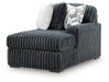 Midnight-Madness Double Chaise 3-Piece Sectional - U&U Home Budget Furniture (Carteret, NJ)