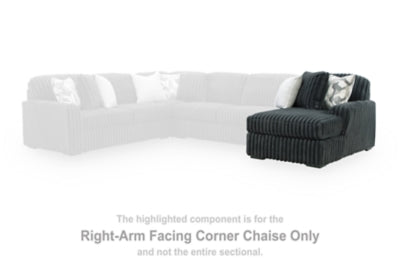 Midnight-Madness Sectional with Chaise - U&U Home Budget Furniture (Carteret, NJ)