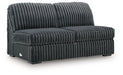 Midnight-Madness Double Chaise 3-Piece Sectional - U&U Home Budget Furniture (Carteret, NJ)