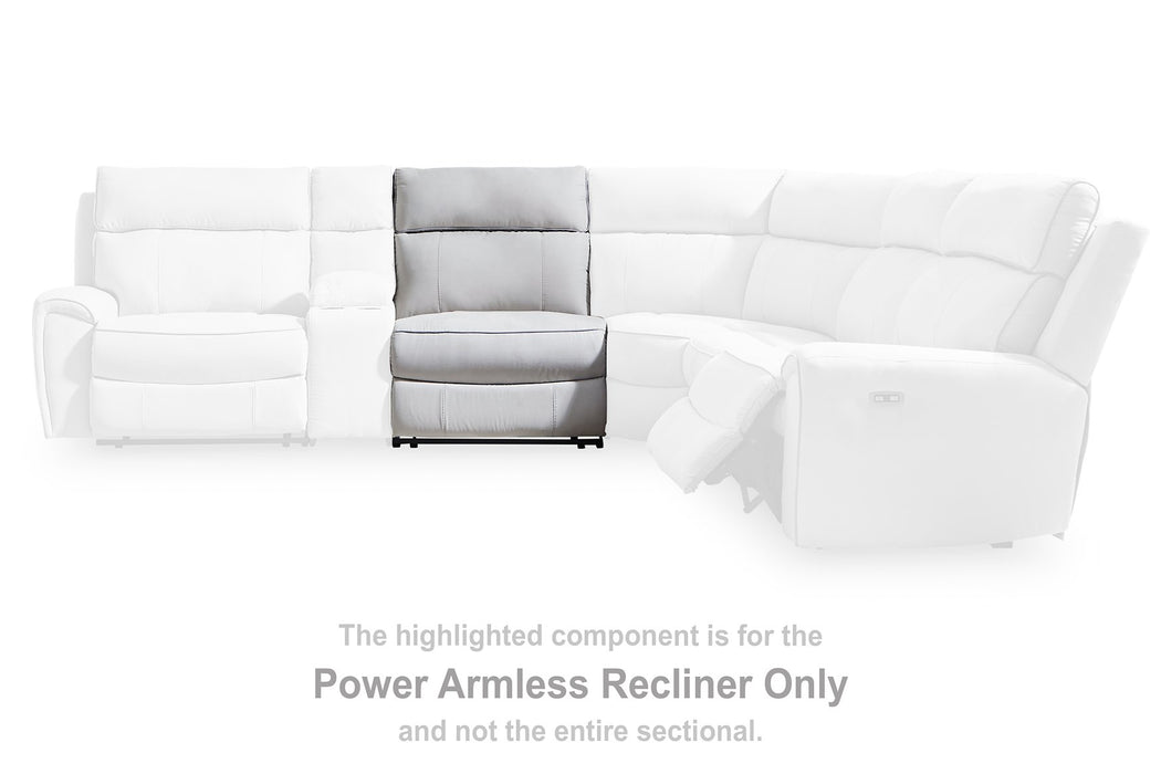 Social Pointe Reclining Sectional with Storage Console - U&U Home Budget Furniture (Carteret, NJ)