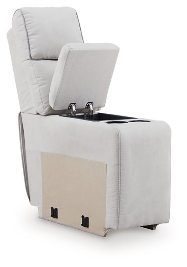 Social Pointe Reclining Sectional with Storage Console - U&U Home Budget Furniture (Carteret, NJ)