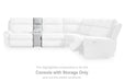 Social Pointe Reclining Sectional with Storage Console - U&U Home Budget Furniture (Carteret, NJ)