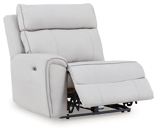 Social Pointe Reclining Sectional with Storage Console - U&U Home Budget Furniture (Carteret, NJ)