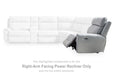 Social Pointe Reclining Sectional with Storage Console - U&U Home Budget Furniture (Carteret, NJ)