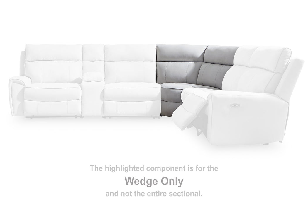 Social Pointe Reclining Sectional with Storage Console - U&U Home Budget Furniture (Carteret, NJ)