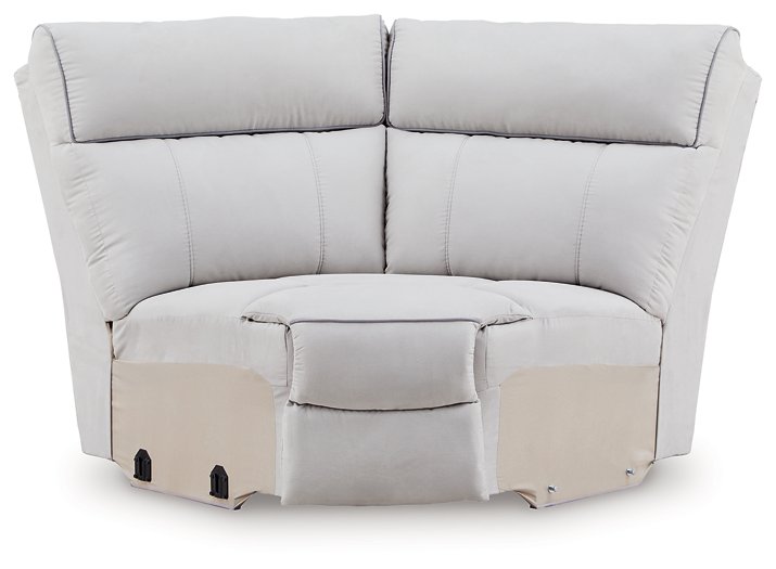 Social Pointe Reclining Sectional with Storage Console - U&U Home Budget Furniture (Carteret, NJ)