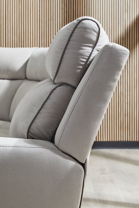 Social Pointe Reclining Sectional with Storage Console - U&U Home Budget Furniture (Carteret, NJ)