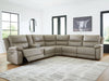 Narwhal Place Reclining Sectional with Storage Console - U&U Home Budget Furniture (Carteret, NJ)