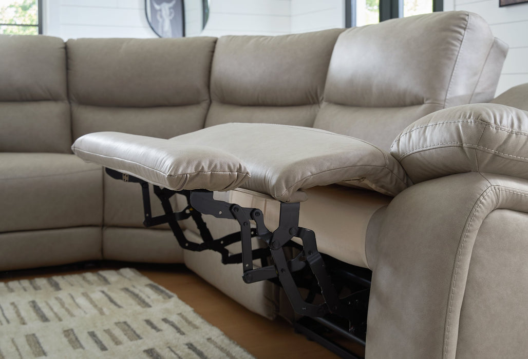 Narwhal Place Reclining Sectional with Storage Console - U&U Home Budget Furniture (Carteret, NJ)