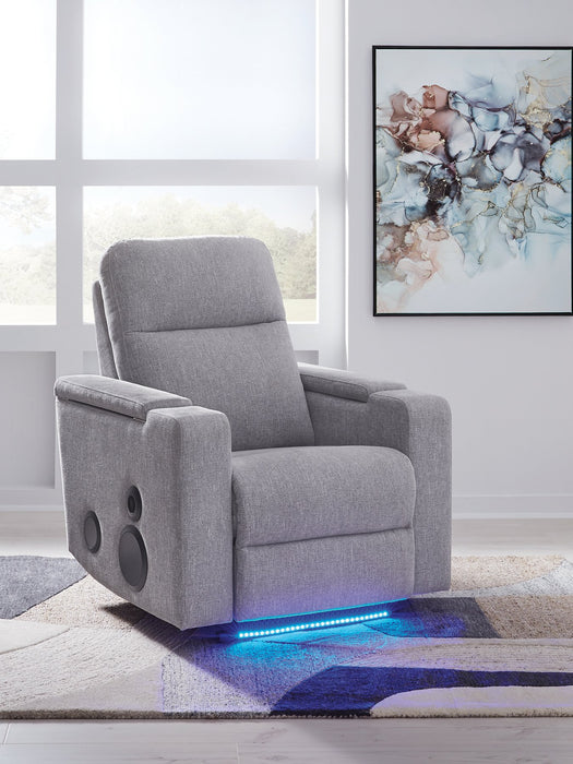 Pineland Power Glider Recliner with Audio System - U&U Home Budget Furniture (Carteret, NJ)