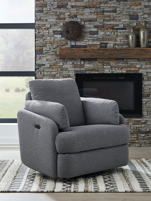 Alainmont Next-Gen Nuvella Swivel Power Recliner - U&U Home Budget Furniture (Carteret, NJ)