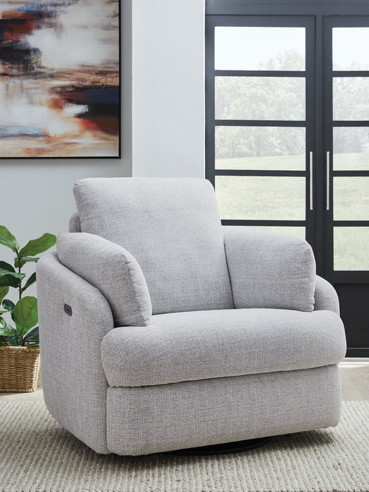 Alainmont Next-Gen Nuvella Swivel Power Recliner - U&U Home Budget Furniture (Carteret, NJ)