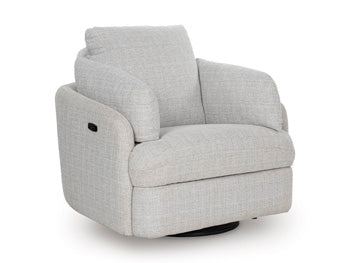 Alainmont Next-Gen Nuvella Swivel Power Recliner - U&U Home Budget Furniture (Carteret, NJ)