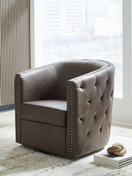 Brentlow Swivel Accent Chair - U&U Home Budget Furniture (Carteret, NJ)