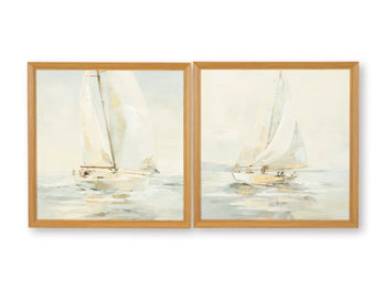 Winbrook Wall Art Set (Set of 2) - U&U Home Budget Furniture (Carteret, NJ)