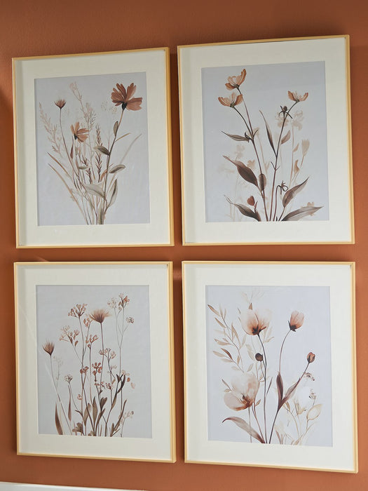 Chettings Wall Art (Set of 4) - U&U Home Budget Furniture (Carteret, NJ)