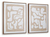 Waldett Wall Art (Set of 2) - U&U Home Budget Furniture (Carteret, NJ)