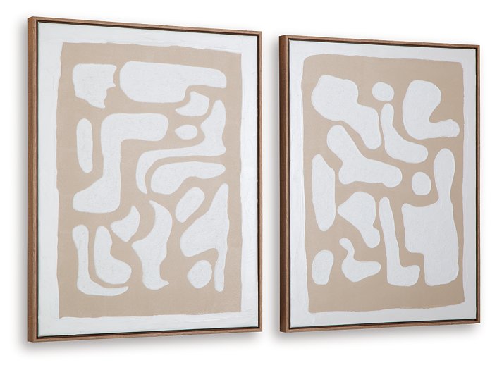 Waldett Wall Art (Set of 2) - U&U Home Budget Furniture (Carteret, NJ)