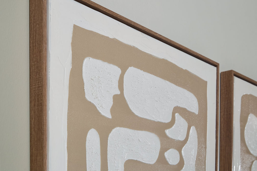 Waldett Wall Art (Set of 2) - U&U Home Budget Furniture (Carteret, NJ)