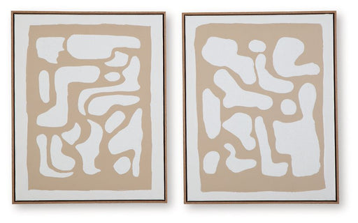 Waldett Wall Art (Set of 2) - U&U Home Budget Furniture (Carteret, NJ)