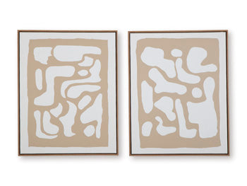 Waldett Wall Art (Set of 2) - U&U Home Budget Furniture (Carteret, NJ)
