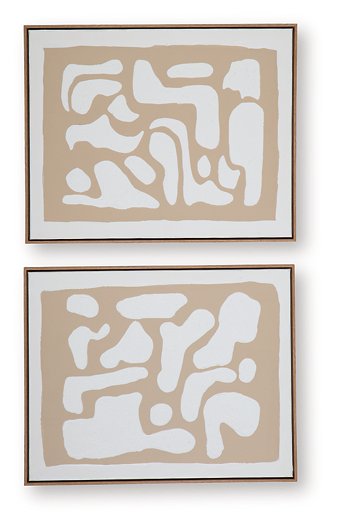 Waldett Wall Art (Set of 2) - U&U Home Budget Furniture (Carteret, NJ)