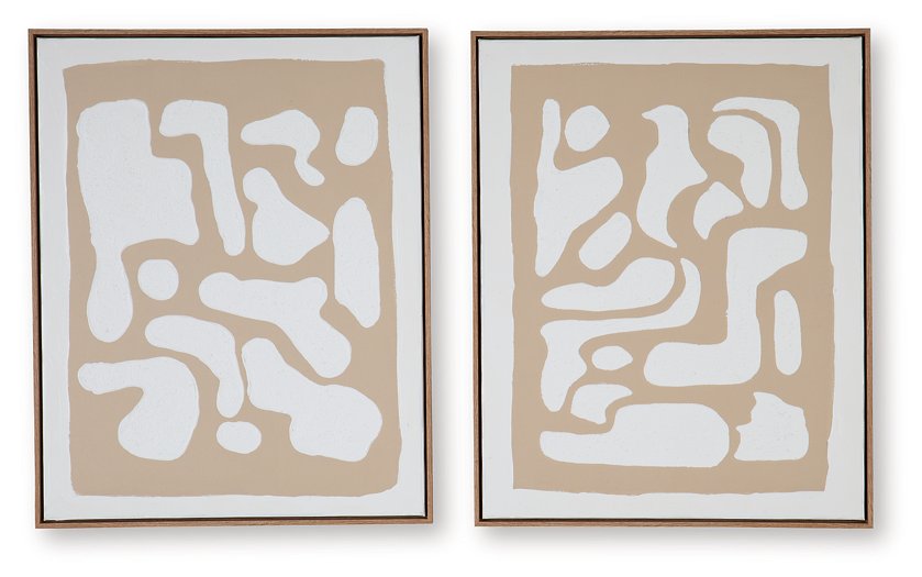 Waldett Wall Art (Set of 2) - U&U Home Budget Furniture (Carteret, NJ)