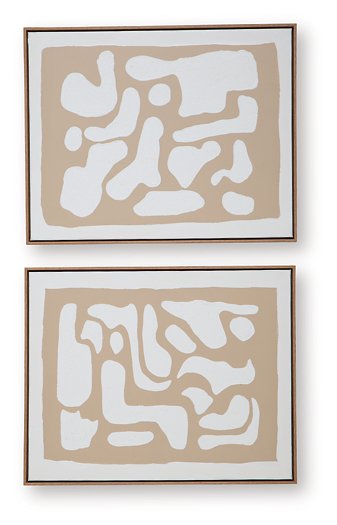Waldett Wall Art (Set of 2) - U&U Home Budget Furniture (Carteret, NJ)