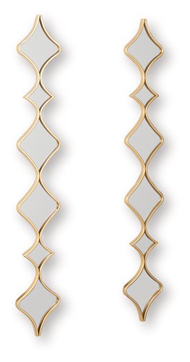 Harriswood Accent Mirror Set (Set of 2) - U&U Home Budget Furniture (Carteret, NJ)