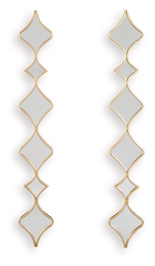 Harriswood Accent Mirror Set (Set of 2) - U&U Home Budget Furniture (Carteret, NJ)