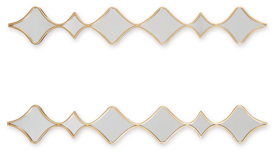 Harriswood Accent Mirror Set (Set of 2) - U&U Home Budget Furniture (Carteret, NJ)