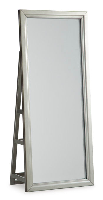 Evesen Floor Standing Mirror/Storage - U&U Home Budget Furniture (Carteret, NJ)