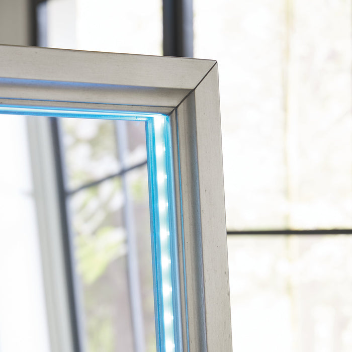 Evesen Floor Standing Mirror/Storage - U&U Home Budget Furniture (Carteret, NJ)