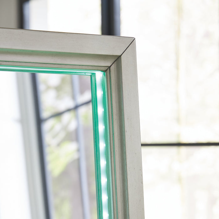 Evesen Floor Standing Mirror/Storage - U&U Home Budget Furniture (Carteret, NJ)