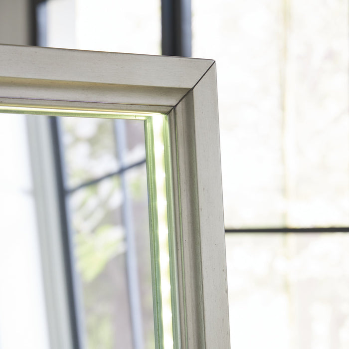 Evesen Floor Standing Mirror/Storage - U&U Home Budget Furniture (Carteret, NJ)