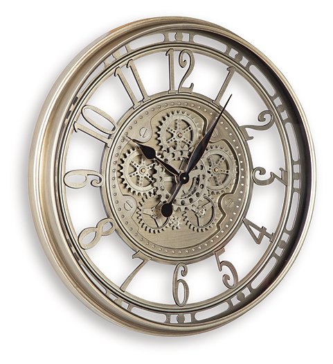 Gilover Wall Clock - U&U Home Budget Furniture (Carteret, NJ)